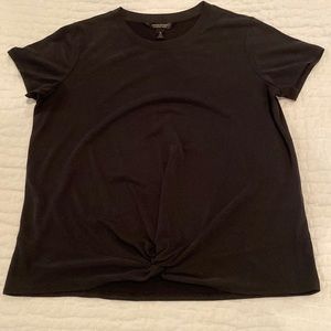 Banana Republic Sandwash Modal Black Tee